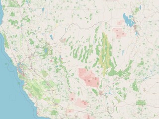 Nevada, United States of America. OSM. No legend