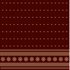 Vector indian seamless pattern with maroon background and border