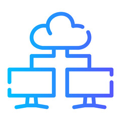 cloud gradient icon