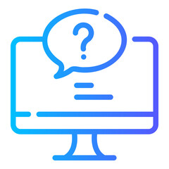 question sign gradient icon