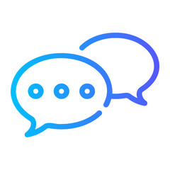 speech bubles gradient icon