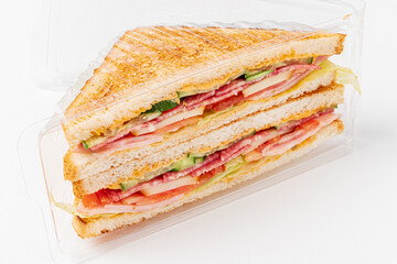 tasty sandwich in the box