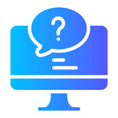 question sign gradient icon