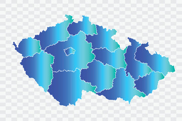 Czech Republic Map teal blue Color Background quality files png