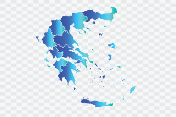 Obraz premium Greece Map teal blue Color Background quality files png