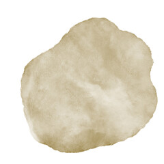 Ochre Brown Watercolour Shapes