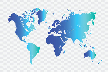World Map teal blue Color Background quality files png