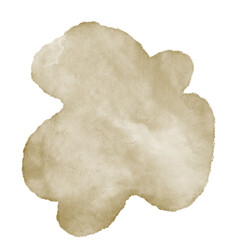 Ochre Brown Watercolour Shapes