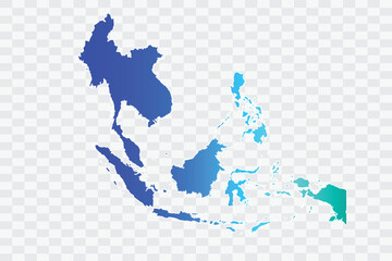 Southeast Asia Map teal blue Color Background quality files png