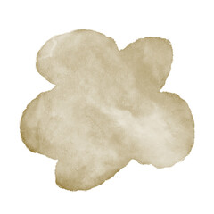 Ochre Brown Watercolour Shapes