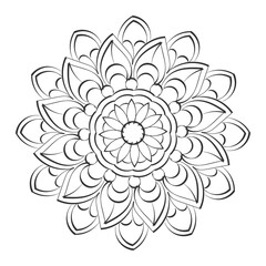 Mandala Art design in circle. Simple mandala design floral mandala art beautiful mandala artwork