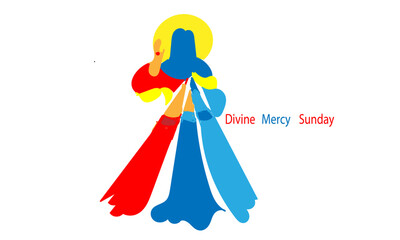 Divine Mercy illustration designs for banner, cards, posters, t-shirts..