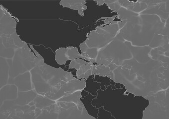 Balck World map wave background classic style