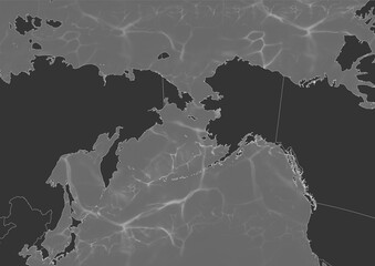 Balck World map wave background classic style