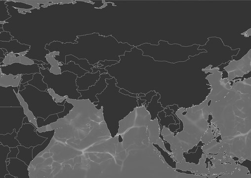 Balck World map wave background classic style