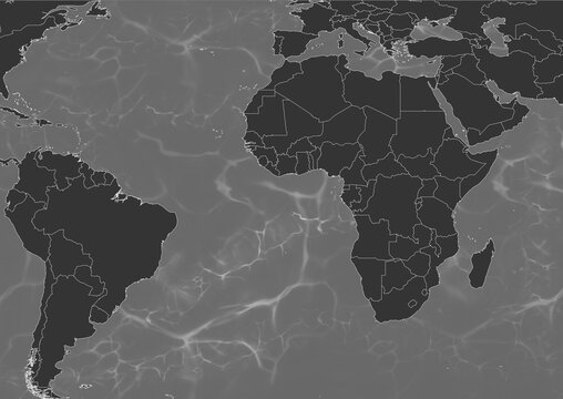 Balck World map wave background classic style