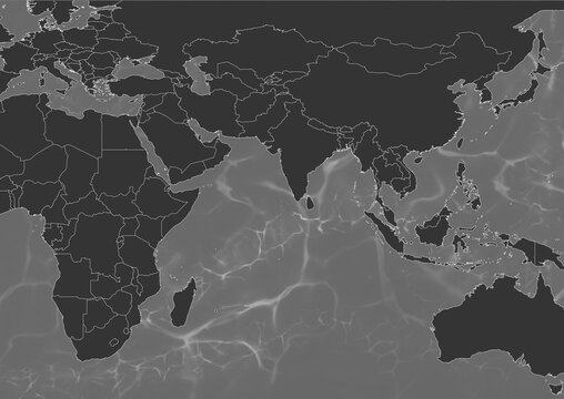 Balck World map wave background classic style