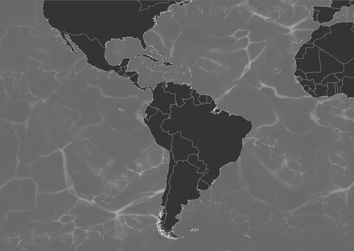 Balck World map wave background classic style