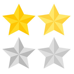 Stars gold and silver