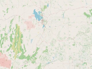 Obraz premium Utah, United States of America. OSM. No legend