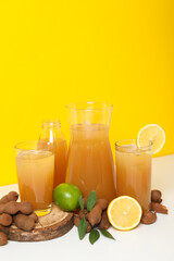 Fresh sweet drink - tamarind juice, tasty drink for refreshing