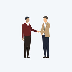 Finance and business deal handshake