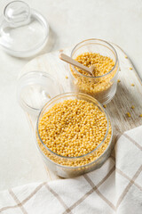 Concept of cooking, uncooked ptitim, cooking ptitim