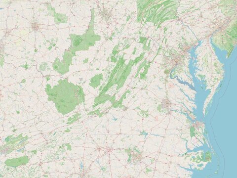 Virginia, United States of America. OSM. No legend