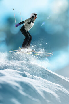 Ski young man