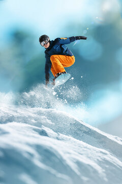 Ski young man