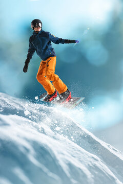 Ski young man