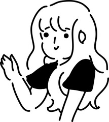 Girl Human Monochromatic