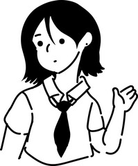 Girl Human Monochromatic