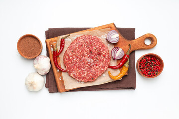 Ingredient for cooking grilled meat - ground meat