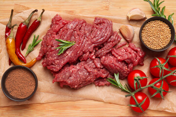 Ingredient for cooking grilled meat - ground meat