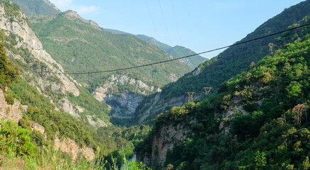 Naklejka premium Alpen in Frankreich - Route des Grandes Alpes