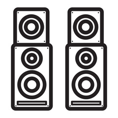 speaker line icon