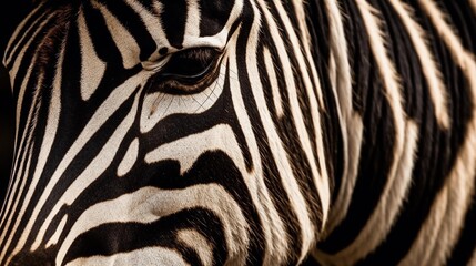 Fototapeta na wymiar Zebra pattern background texture design, close up, zebra stripes, black and white, animals, horse, Generative AI