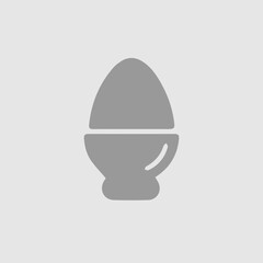 Egg vector icon eps 10. Simple isolated illustration.