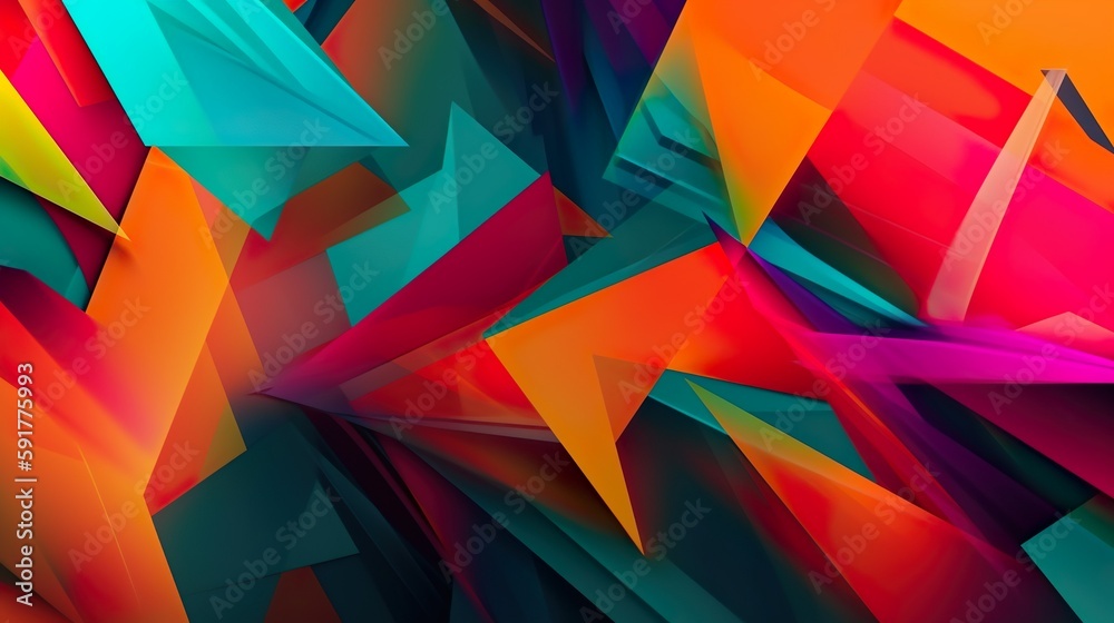 Wall mural abstract colorful background