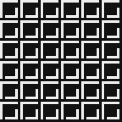 Brick wall abstract seamless fashion trend pattern fabric textures, black and white pattern, pixel art vector monochrome illustration. Design for web and mobile app.