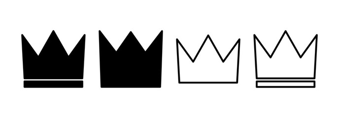 Crown icon vector for web and mobile app. crown sign and symbol