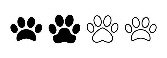 Paw icon vector for web and mobile app. paw print sign and symbol. dog or cat paw © Lunaraa
