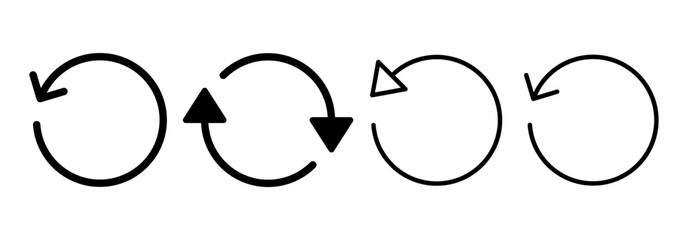 Refresh icon vector for web and mobile app. Reload sign and symbol. Update icon.