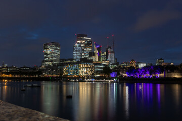 Fototapeta na wymiar London office skyline, United Kingdom