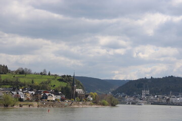 Landscape on the Middle Rhine, Germany