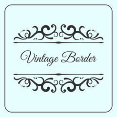 vintage frame, border ornament