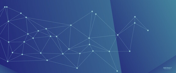 abstract colorful geometric background with triangle shape pattern and molecular