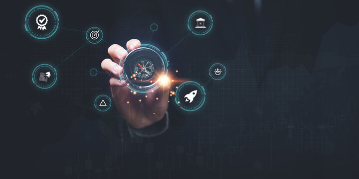 business strategy concept and action plan,Financial planning and business profit growth,Setting business goals and focused concepts ,Organizational growth and objectives,marketing strategy planning