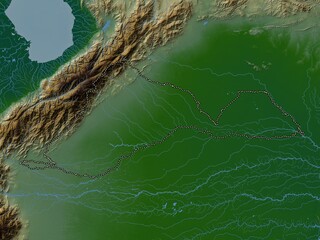 Barinas, Venezuela. Physical. No legend